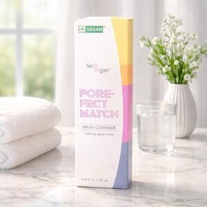 So Lo Vegan Pore-Fect Match Milky Cleaner NIB Exp 9/25 NEW